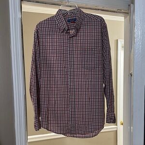 Puritan Red and White Men's Shirt